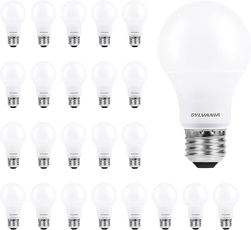 Sylvania ECO - Bombilla LED A19 equivalente a 60 W 9 W 7 años 750 lúmenes base media esmerilada 2700 K 2700K blanco suave - paquete de 24 40986