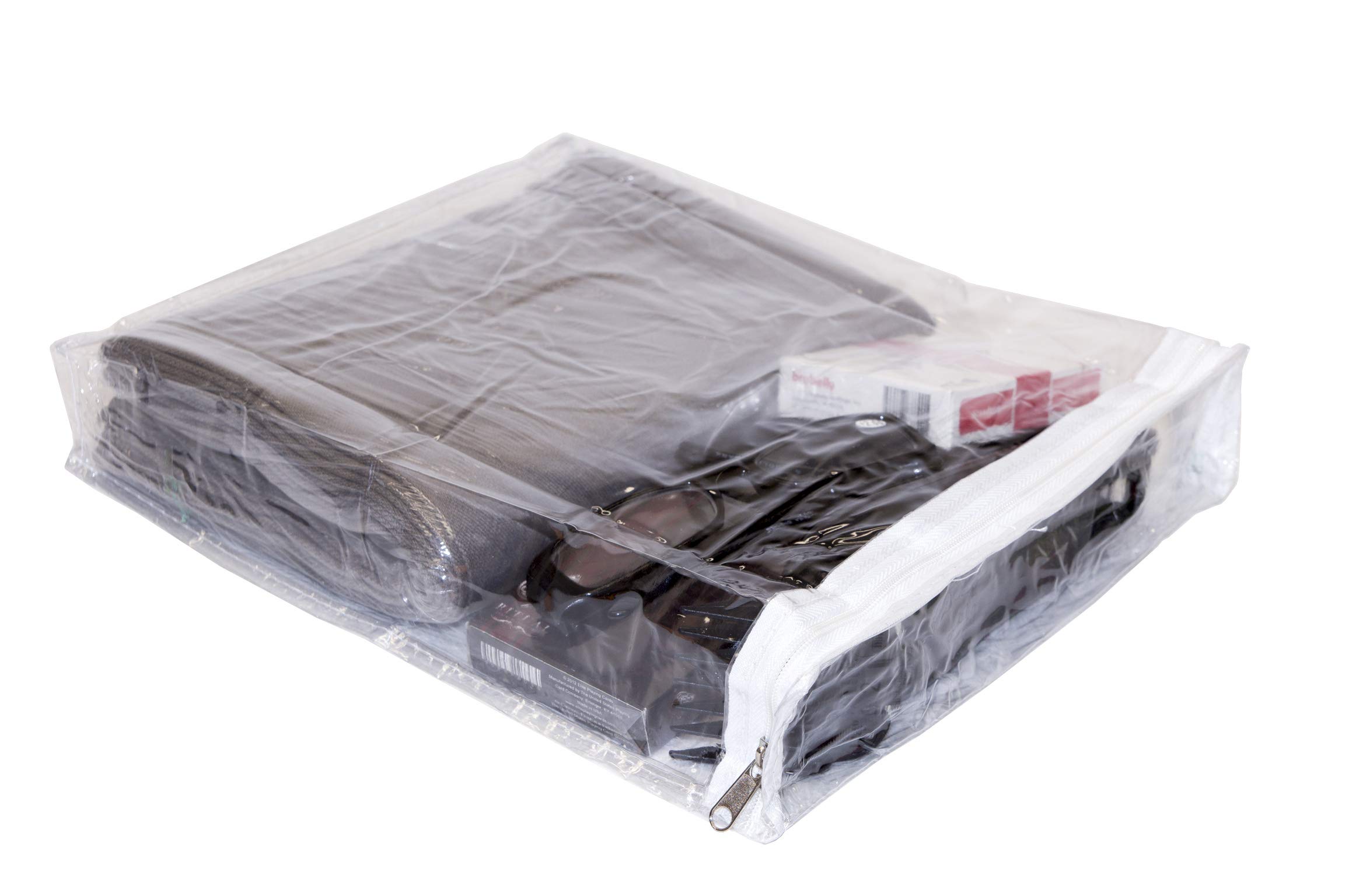 Amazon.co.jp: 透明ビニールジッパー付き収納バッグ 9 x 11 x 2インチ