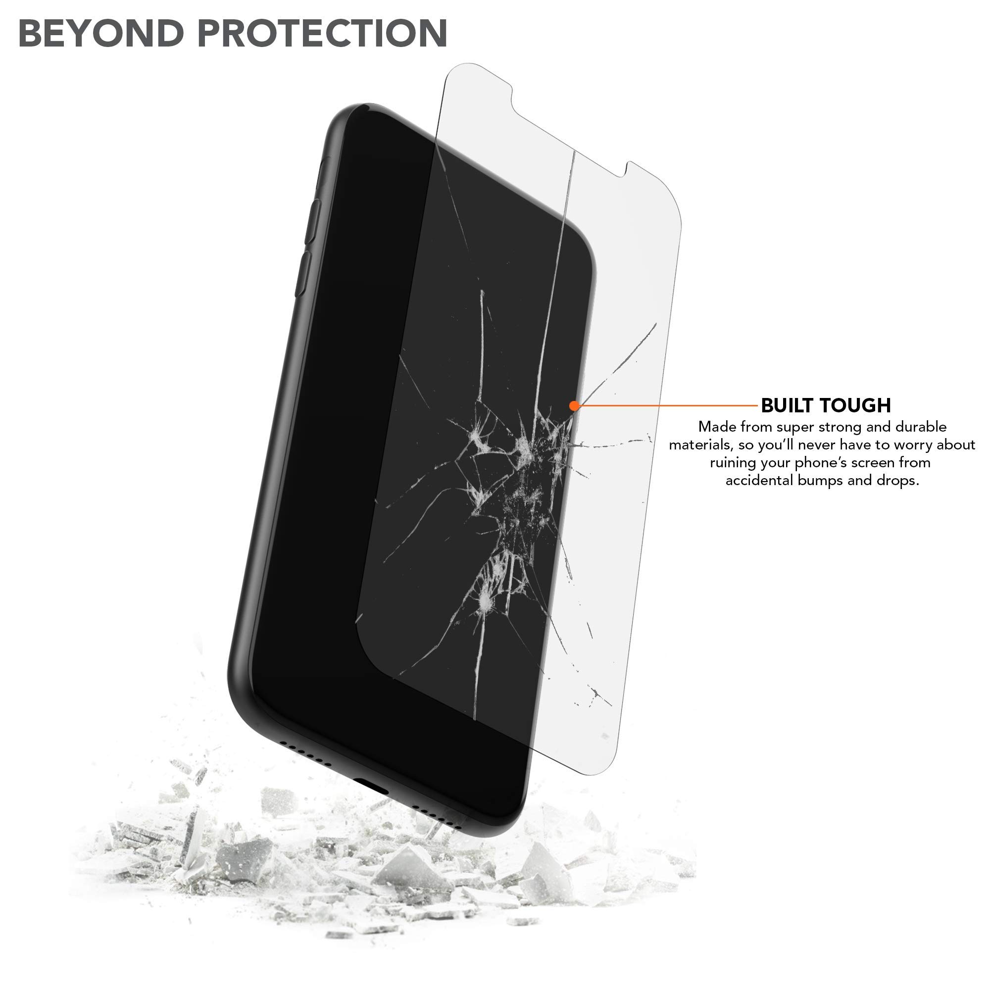 Rokform Pellicola Vetro Temperato Per IPhone 11/iPhone XR – Active Touch – Confezione Da 2 Con Telaio - 3