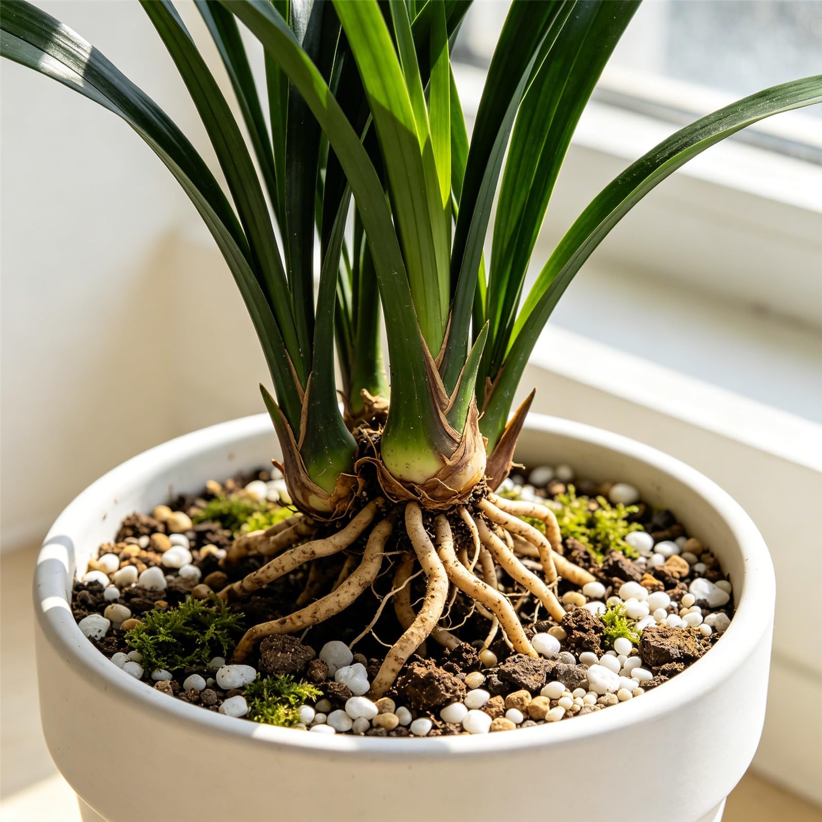Cymbidium-Rizomi/Resistenti Perenne/Facile da curare/Adatta ai principianti/Ideale per l'arredo di balconi e giardini esterni-15Rizomi-C