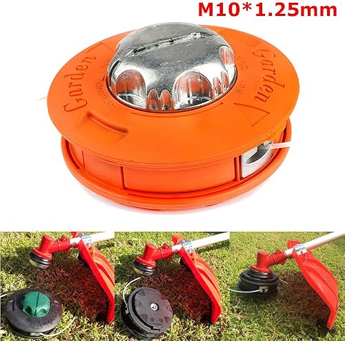 Miniatura 2 de Ball's Outdoor Aleación Universal Twister Bump Alimentación Línea Trimmer Cabeza Whipper Cepillo Cortador, Tamaño de Rosca M10x1.25 Mano Izquierda