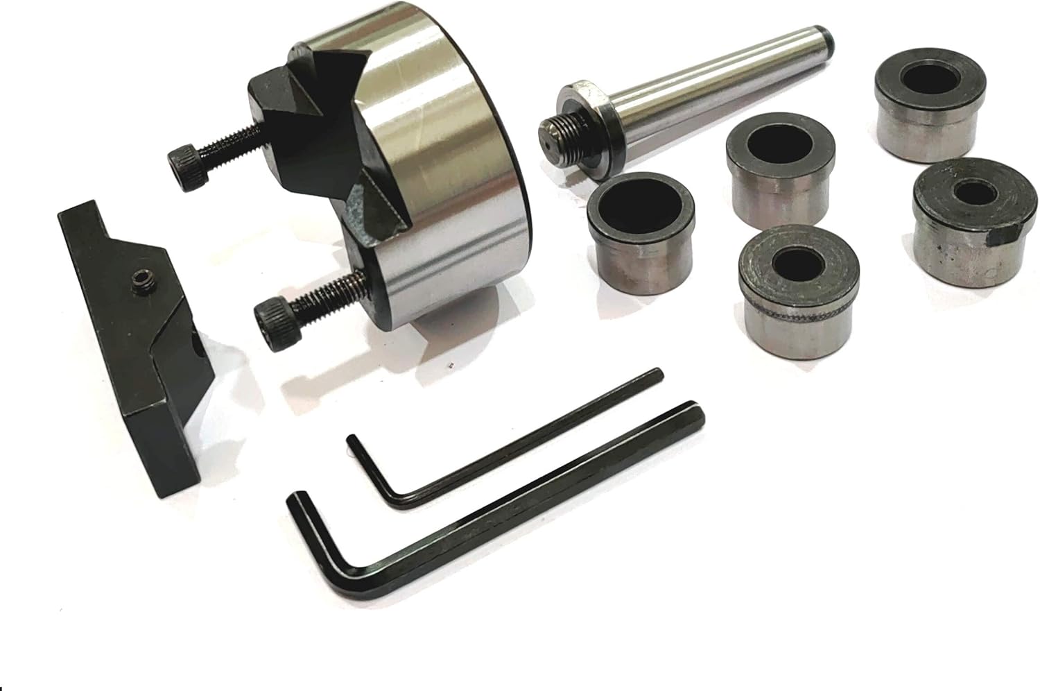 V-Boring- Adaptor for Round Bar Drilling on Lathe Machine (Morse Taper MT1)