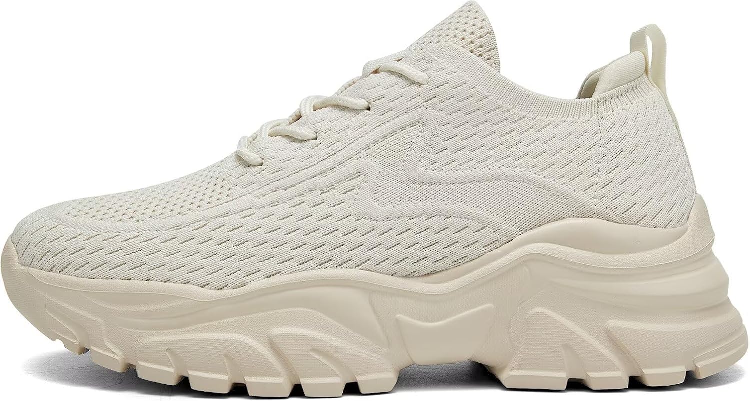 Womens Running Shoes Walking Sneakers Breathable Lightweight Fashion Athletic Sports Gym Work