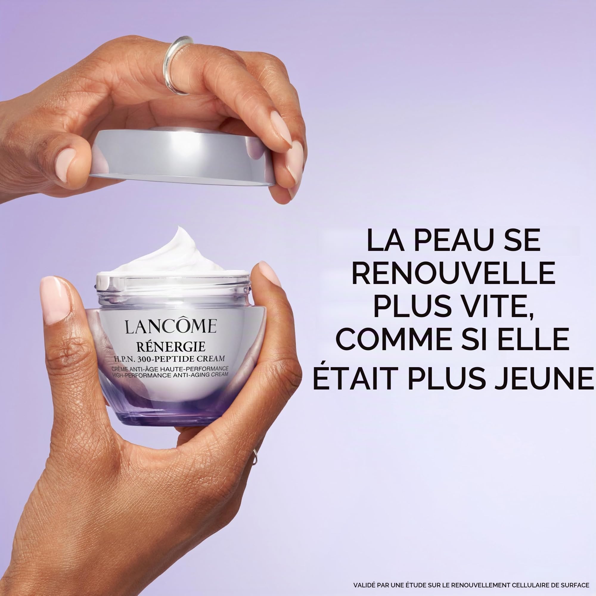 Lancôme - Rénergie H.P.N. 300-Peptide Crème Anti-Âge Haute Performance Rechargeable - Soin Visage, Cou et Front Raffermissant Anti-Rides et Anti-Taches - Haute Sensorialité - Fabriqué en France