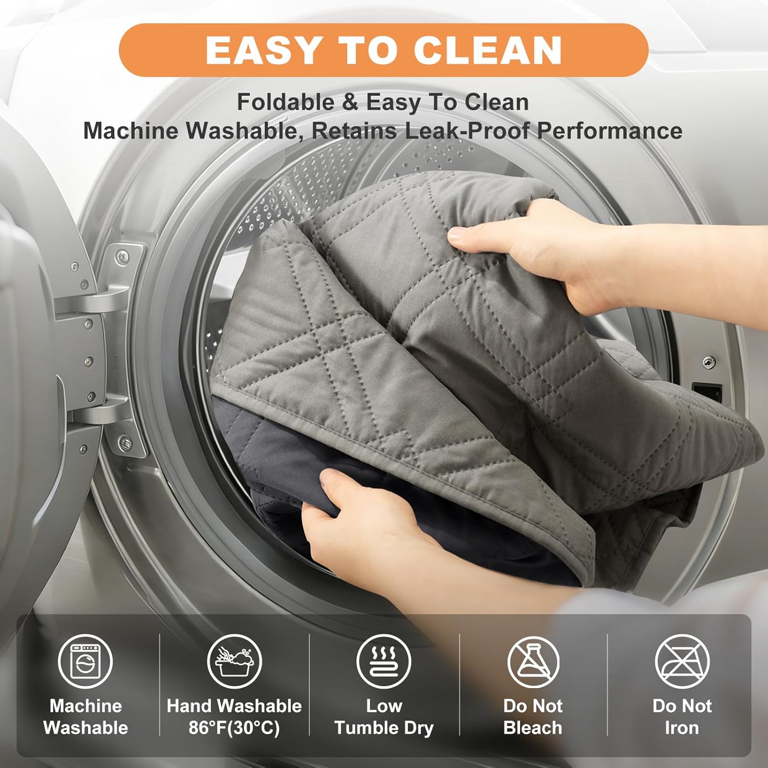 100% Waterproof Dog Couch Protector, Triple-Layer Pet Blanket Reversible 2-Tone Sofa Shield, Non-Slip Furniture Guard for Pets (82×92 Inch, Light Gray+Gray)