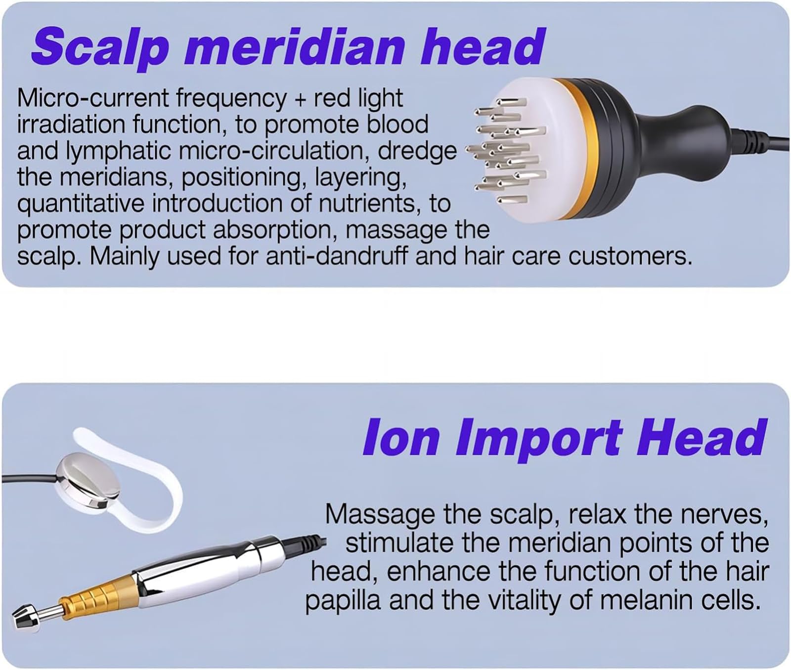 Máquina Para El Cuidado Del Cabello, Masajeador Para El Tratamiento Del Cuero Cabelludo Con Peine Para El Cuero Cabelludo, Masajee Profundamente El Cuero Cabelludo Y Cuide Los Folículos Pilosos