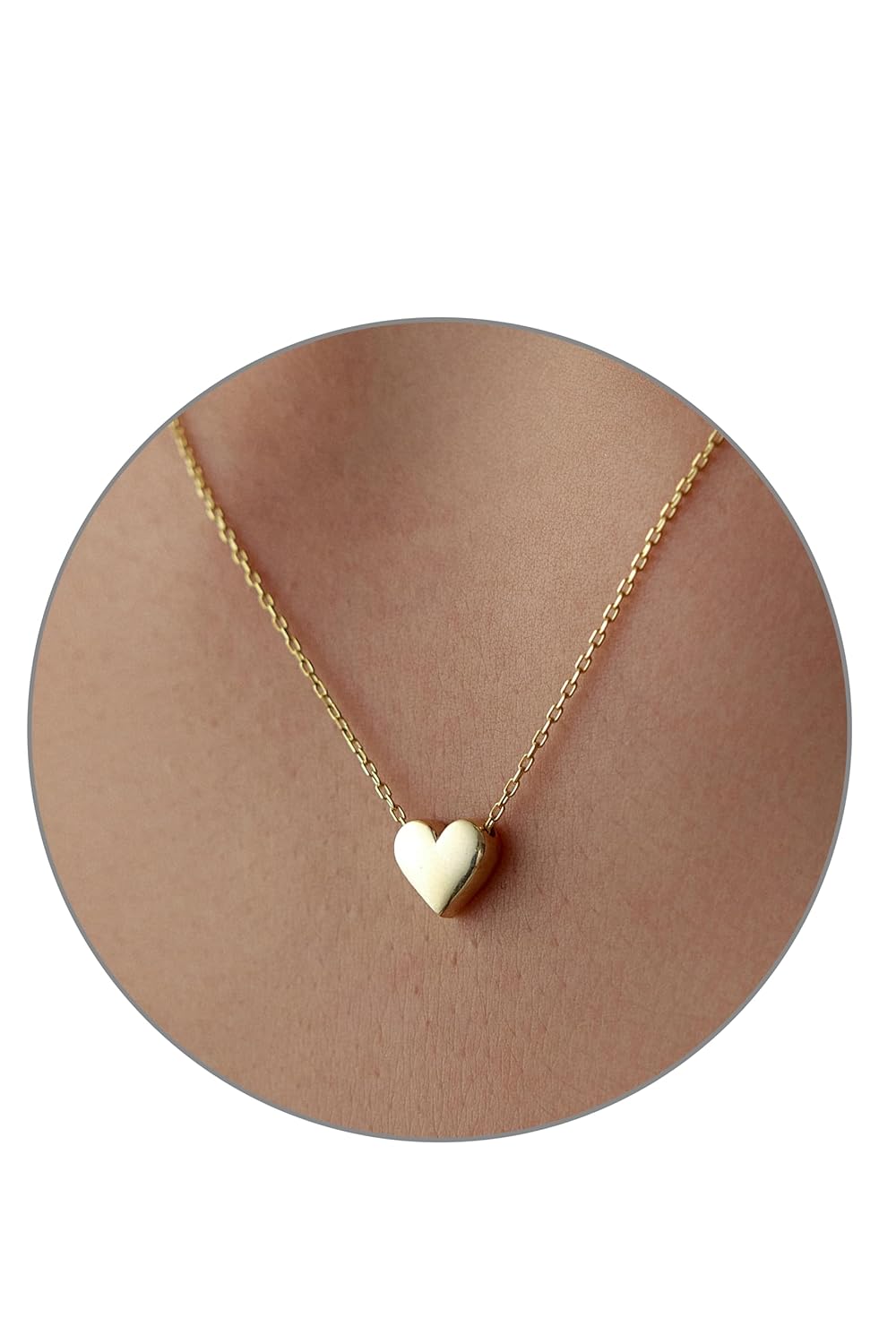 Elegant 18K Gold Plated Heart Pendant Necklace: UK Ubuy