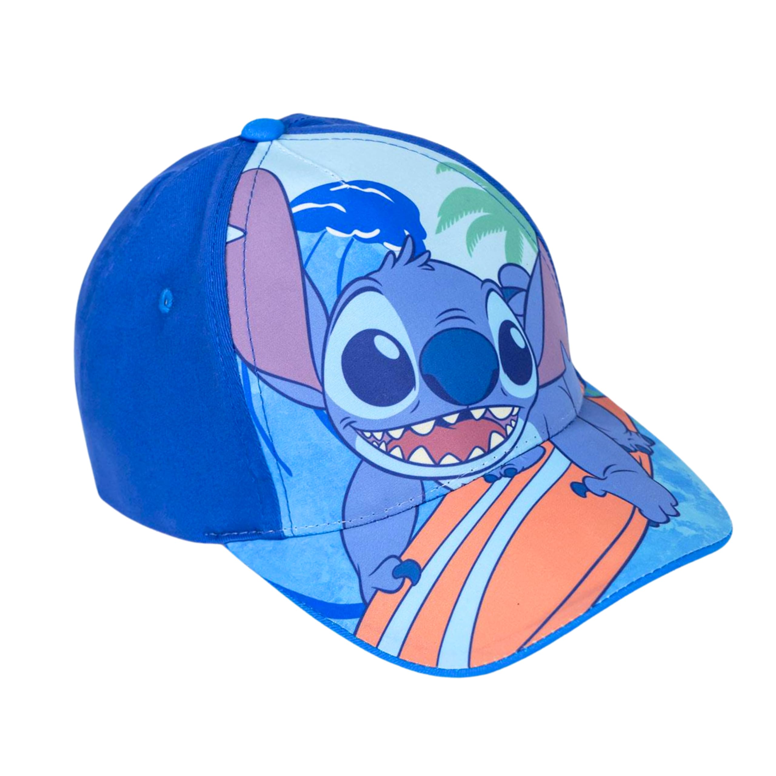 Disney Blue Stitch For Children, Angel And Stitch Design Children's Summer Cap, Gift For Children, 53