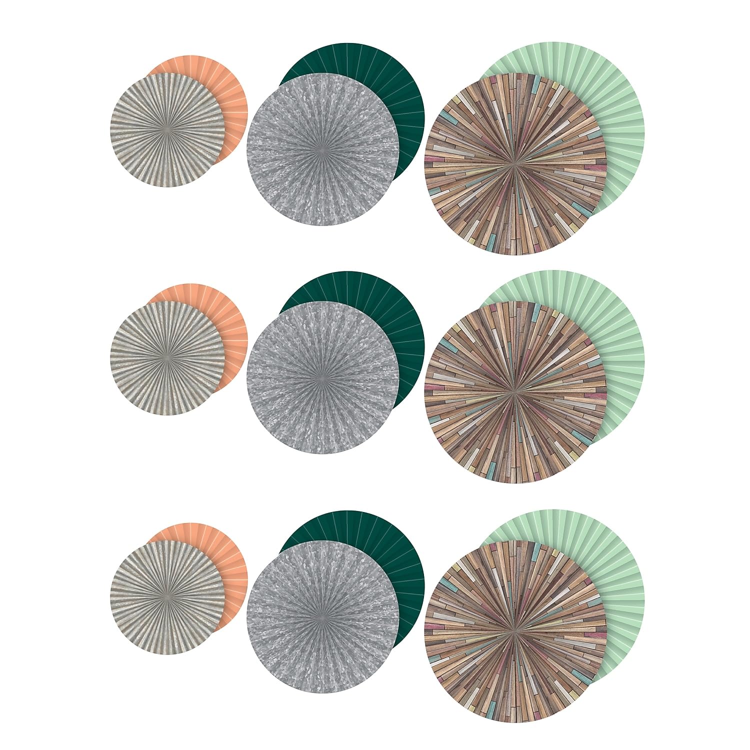 Hanging paper fans de qualite superieure decoration Home Sweet Classroom - 3