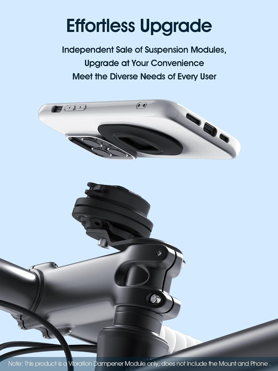 Vibration Dampener for sincetop Series Q [Quad] Mount - fit Any Bicycle Phone Mount/Motorcycle Phone Holder