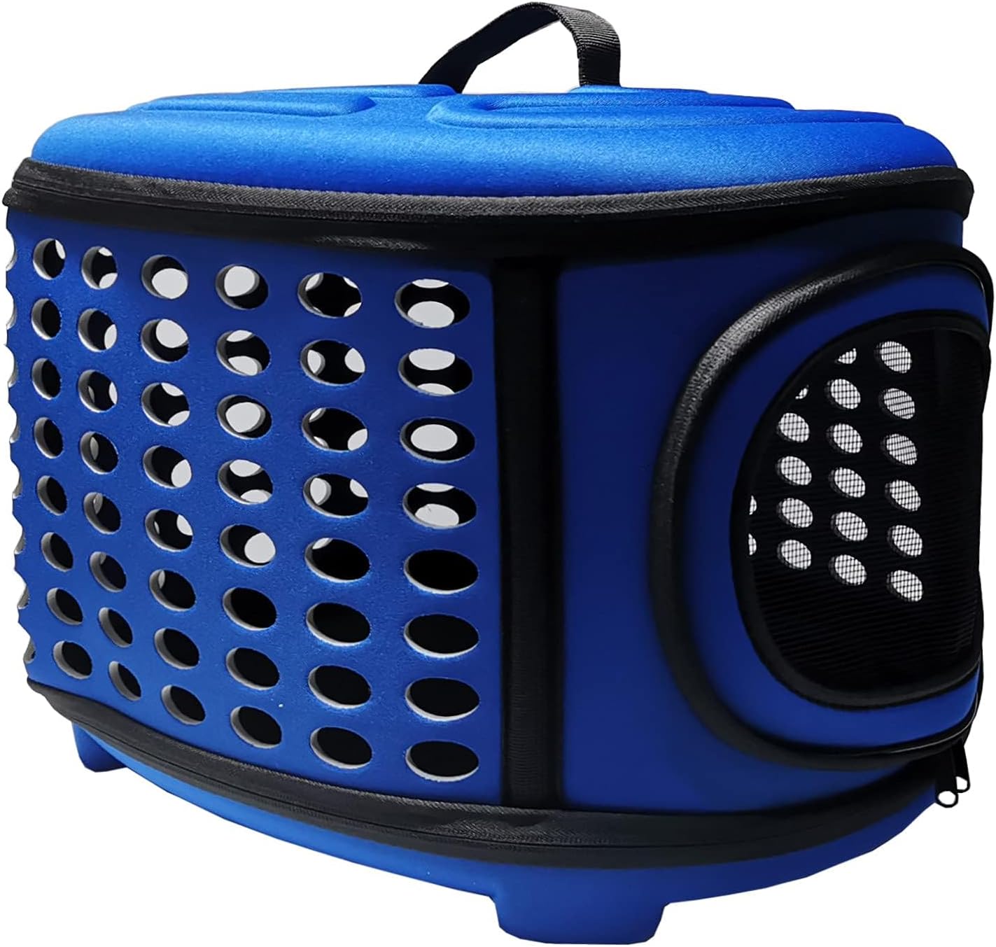 Collapsible Cat Carrier Hard, Travel Pet Carriers Bag for Small Dogs for Car Travel with Ventilation Guinea Pig 2 Small Cats Carrier Cage Dog Crate (Blue)