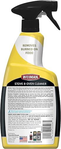 Miniatura 2 de Weiman Limpiador de horno y parrilla 24 onzas sartenes de asador y goteo interiores de parrilla de cerámica y parrillas de barbacoa