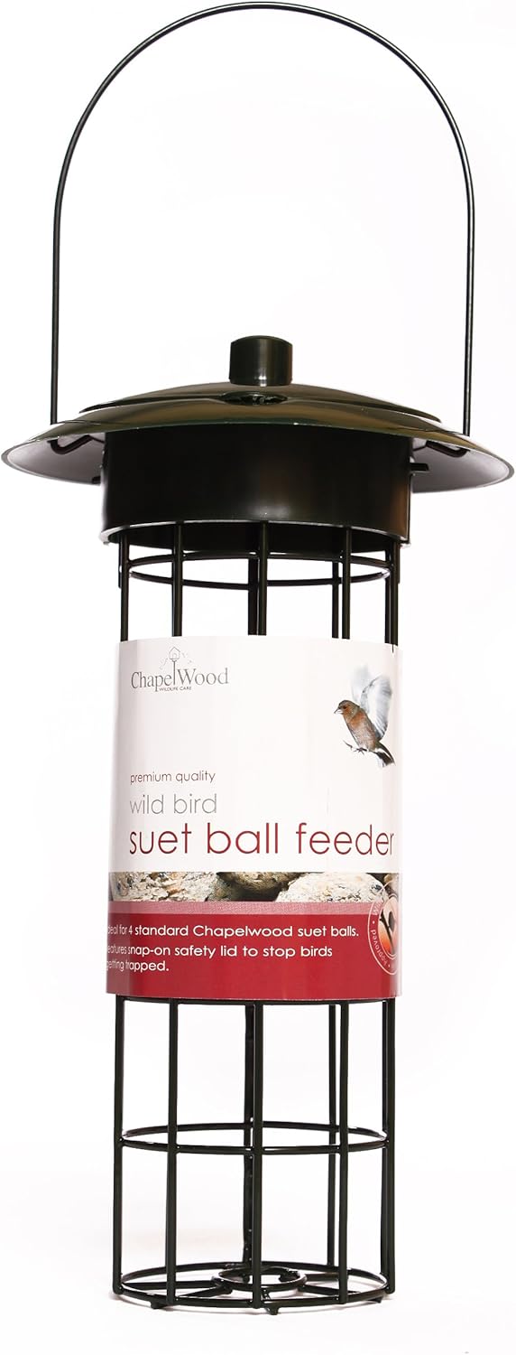 ChapelWood Suet Ball Feeder Holds 4 Standard Suet Balls