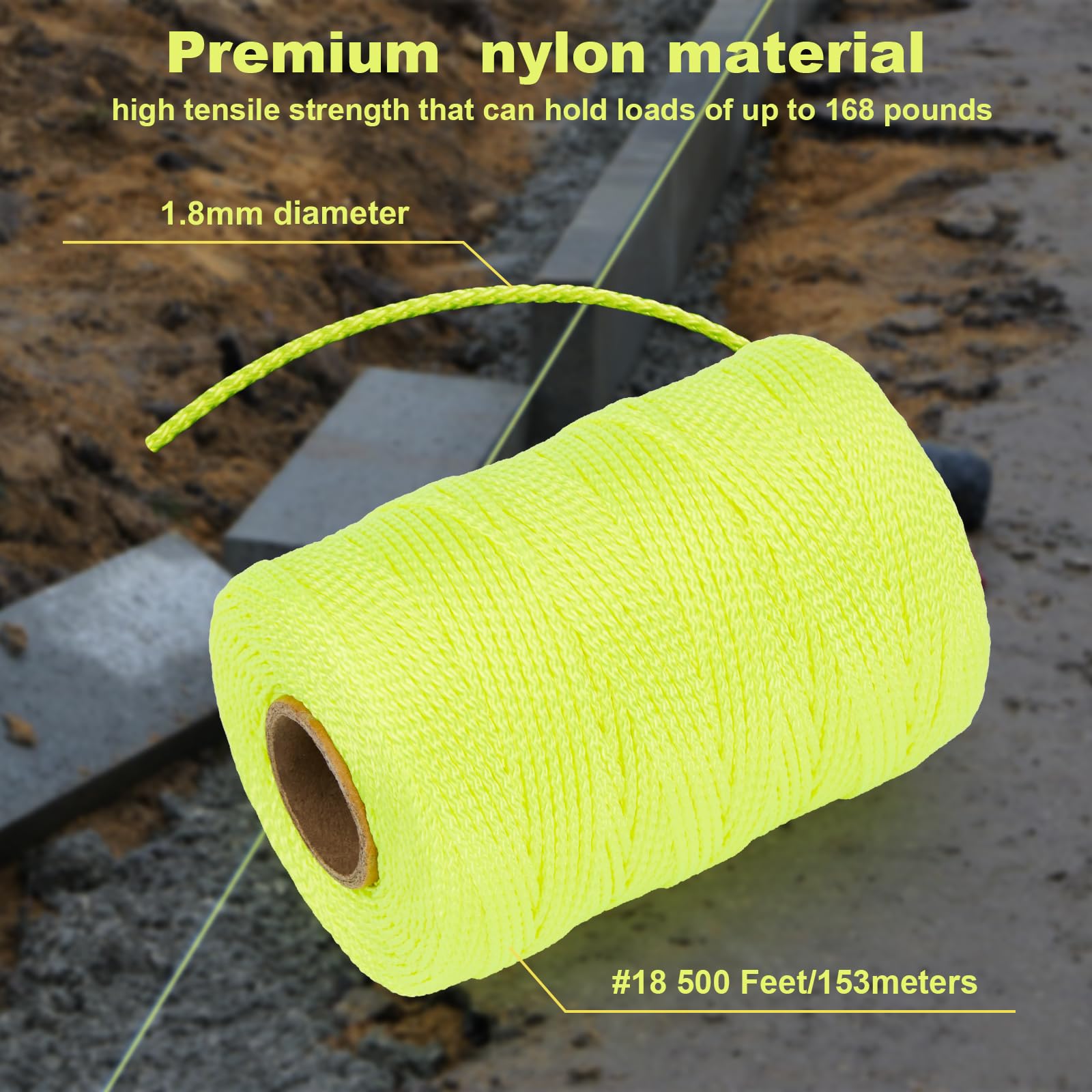 Heavy-Duty Mason Line String - 500 Ft -4
