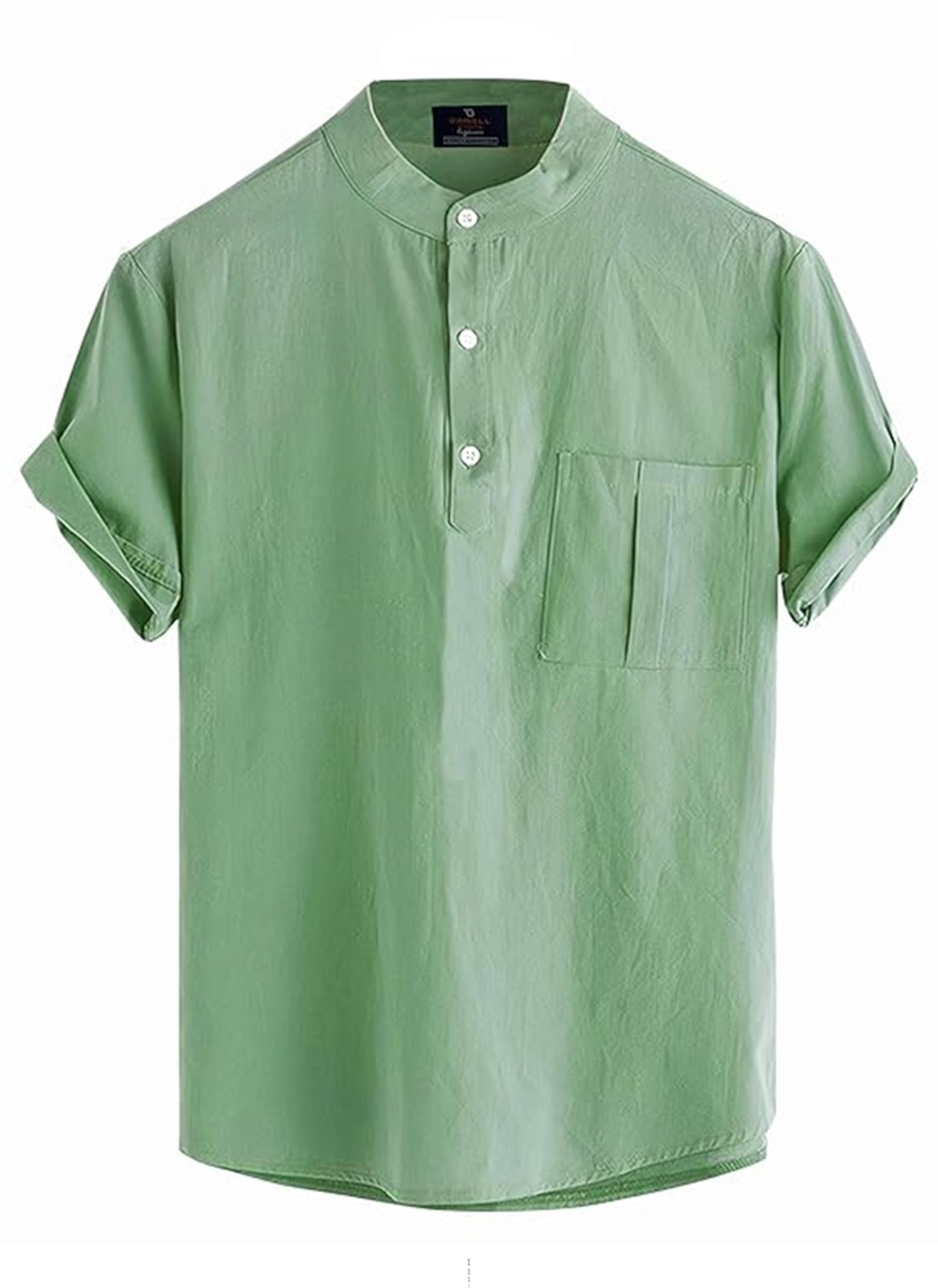 bollywood designer Men's Cotton Half Sleeve Pocket Short Straight Superfine Mandarin Chinese Collar Front Open Kurta-picture-20