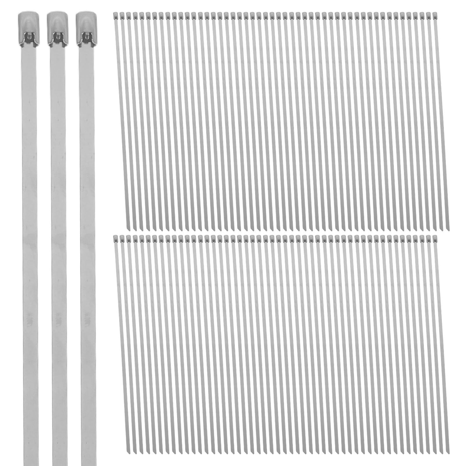 Bridas de acero inoxidable resistentes y reutilizables de instalación rápida para cables