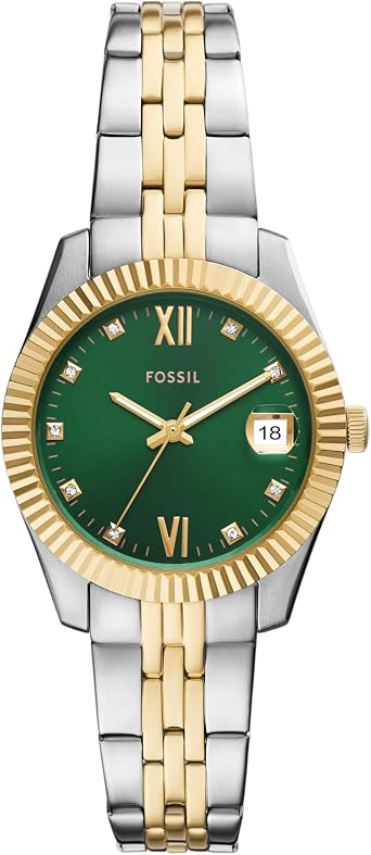 Fossil Womens Watch, Scarlette Quartz Stainless Steel Three-Hand Watch for Women