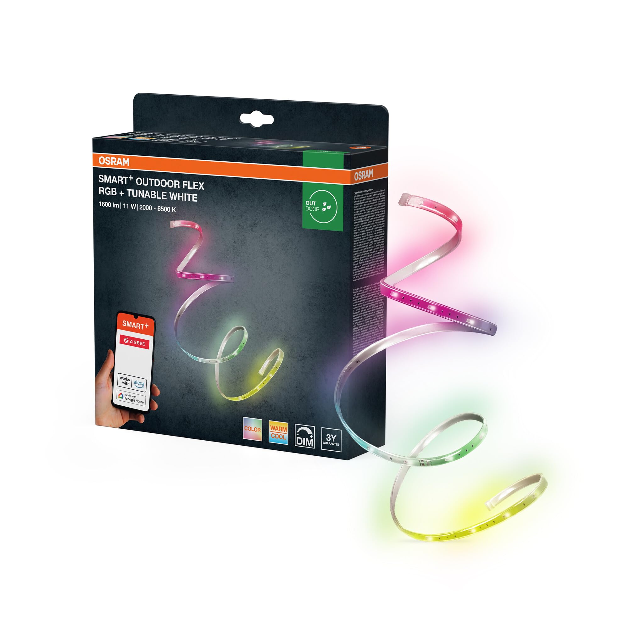 OSRAM SMART+ Zigbee strisce LED esterni RGBW flessibili
