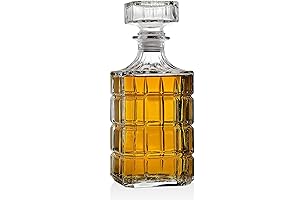 750ml Whiskey Decanter for Liquor, Bourbon, or Wine: Premium Plastic Decanter