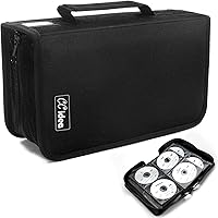 Vista 11 de CCidea Estuche para CD y DVD, capacidad 264, carpeta multimedia, cartera de CD, folleto de disco, 11.4 pulgadas de largo x 6.4 pulgadas de ancho x