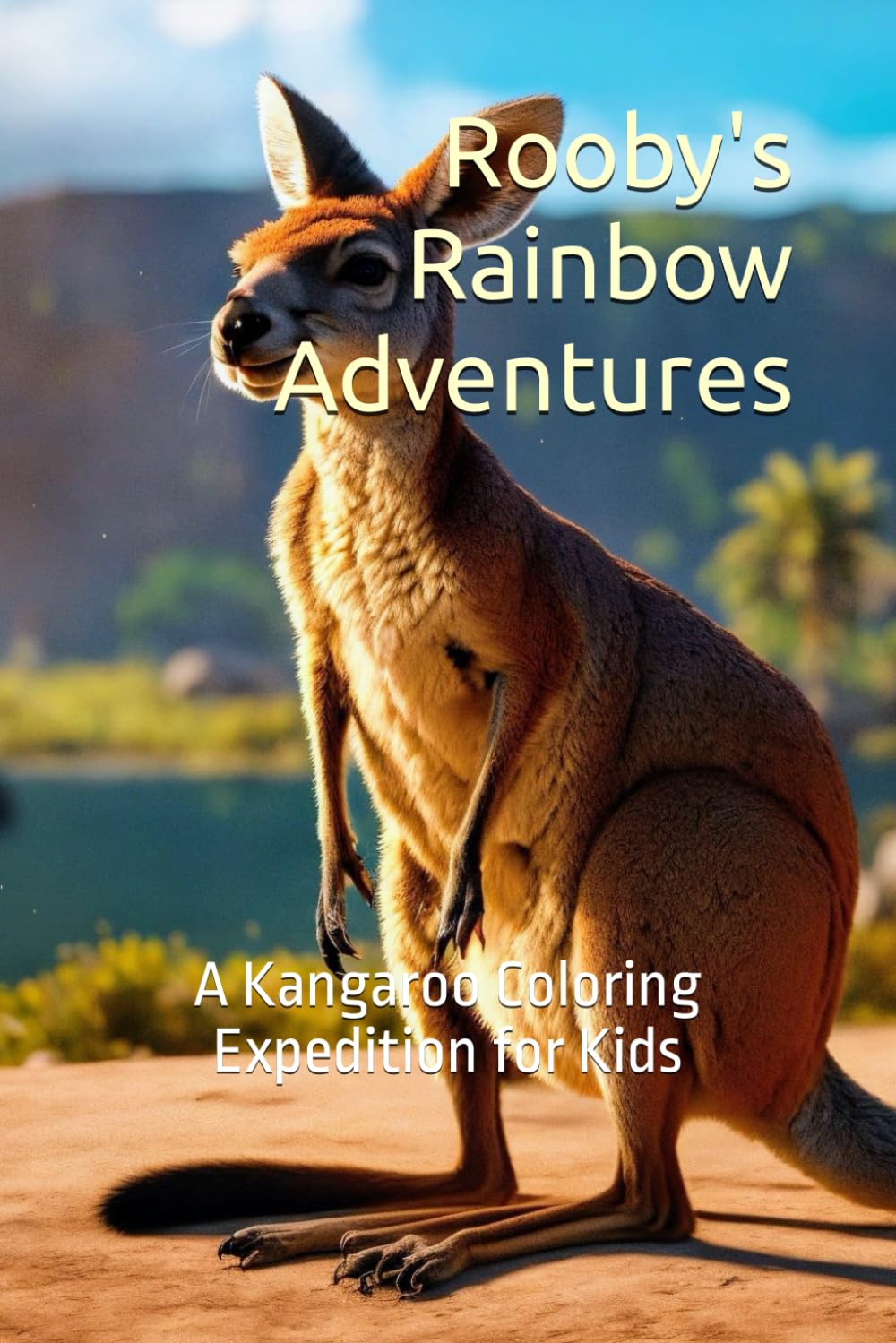 Rooby's Rainbow Adventures: A Kangaroo Coloring Expedition for Kids