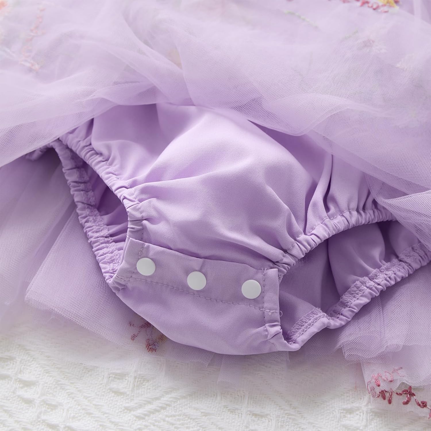 FYMNSI Infant Baby Girl 1st Birthday Outfit Floral Lace Tulle Romper Tutu Dress Headband 2PCS Bodysuit Princess Summer Clothe