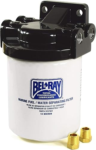 Bel-Ray SV37851 Kit de filtro de gas de separación de agua para motor de barco con soporte