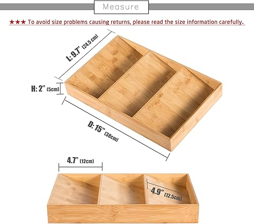 Miniatura 2 de Sansnow Cajón de bambú de 3 niveles para especias, gabinete de cocina de madera, organizador de especias, soporte para tarros de especias, soporte