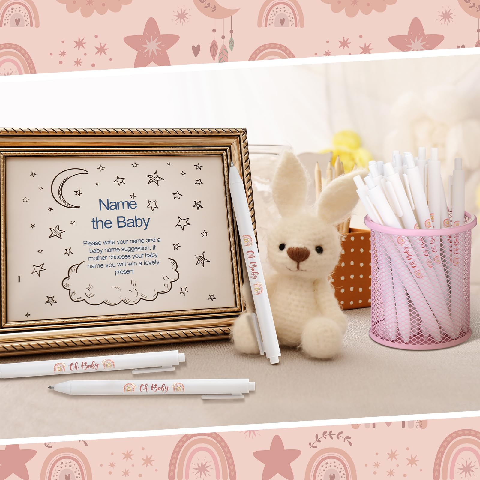 Ireer 36 Stück Boho-Thema, Babyparty-Stifte, Geschenke, Großpackung Partygeschenke für Gäste, Spiele, neutrales Geschlecht, Gastgeschenke, Babypartys, Preise, Souvenirs, Geschenktüten, Füllzubehör