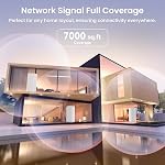 Tenda AX3000 WiFi 6 Système Mesh Nova MX12 - La maison entière couvre jusqu'à 7000 pi2 - Réseau de mailles à double bande pour 160+ Dispositifs - Prise en charge du réseau Ethernet - 3-Pack