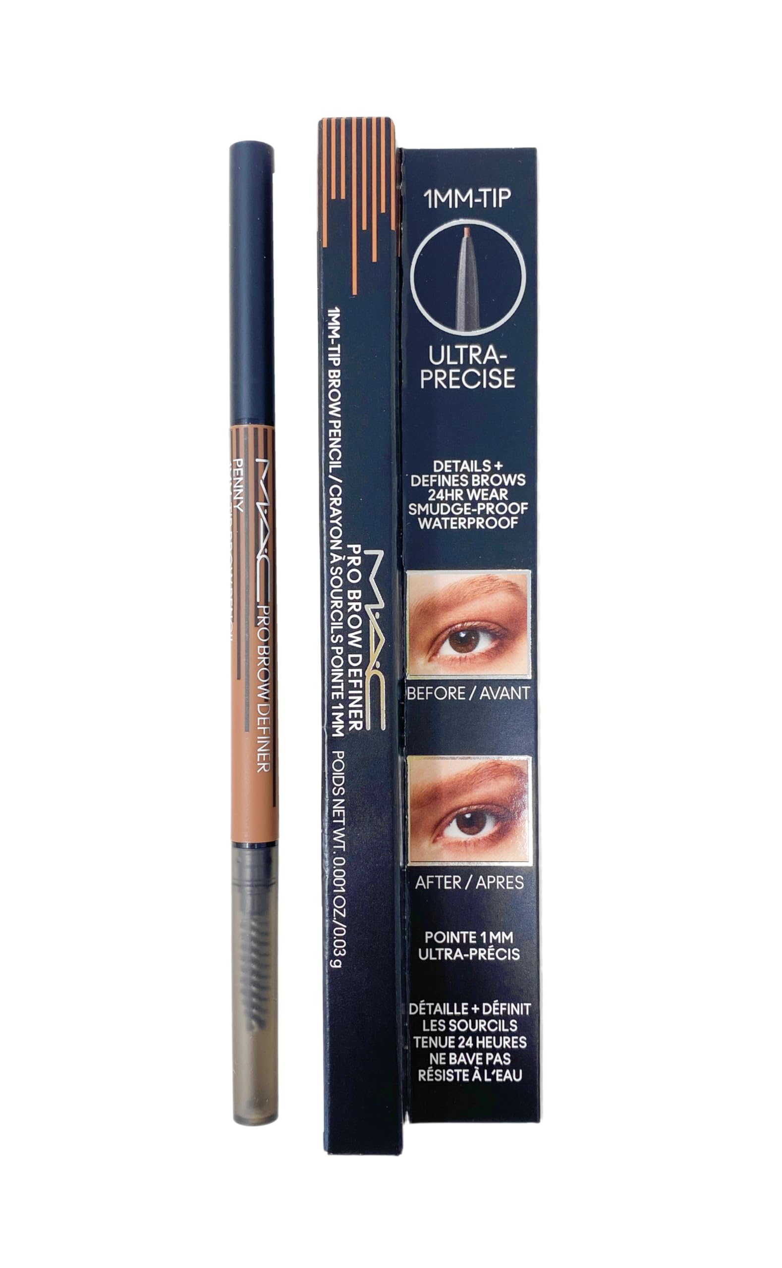 M.A.C Cosmetics Pro Brow Definer 1MM-Tip Brow Pencil Ultra-Precise - Penny (Ginger Red) .001 Oz
