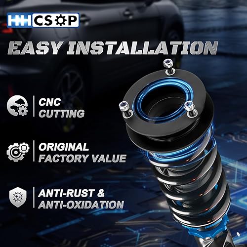 Miniatura 10 de HHCSOP Kit de elevación de nivelación delantera de 2.5 pulgadas compatible con Dodge Ram 1500 4WD 1994-2001, Ram 2500 4WD 1994-2013, Ram 3500 4WD