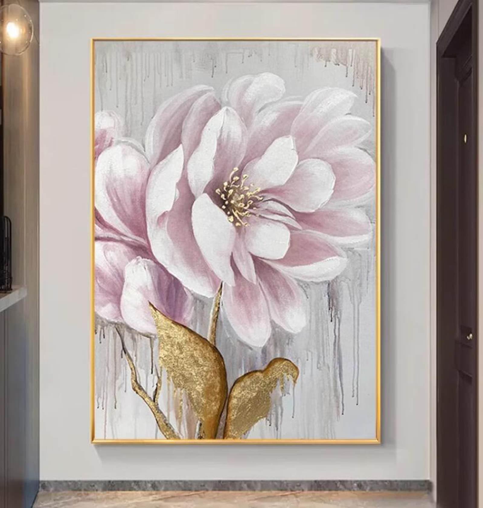 Art de peinture murale moderne pour escalier de maison et grand salon lumineux
