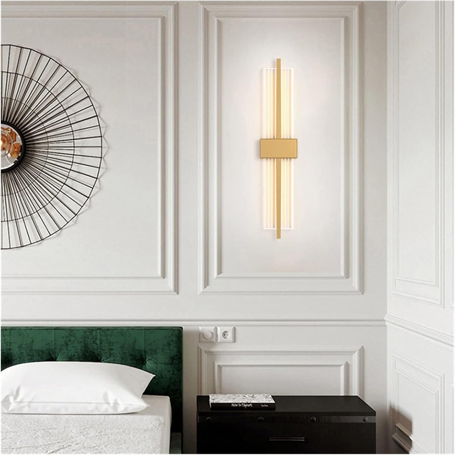 HXYSXHJUO Wall lamp, Modern Lamp Gold Bedroom Bedside - Minimalist Living Room Background Aisle Lamp, Pendant Light