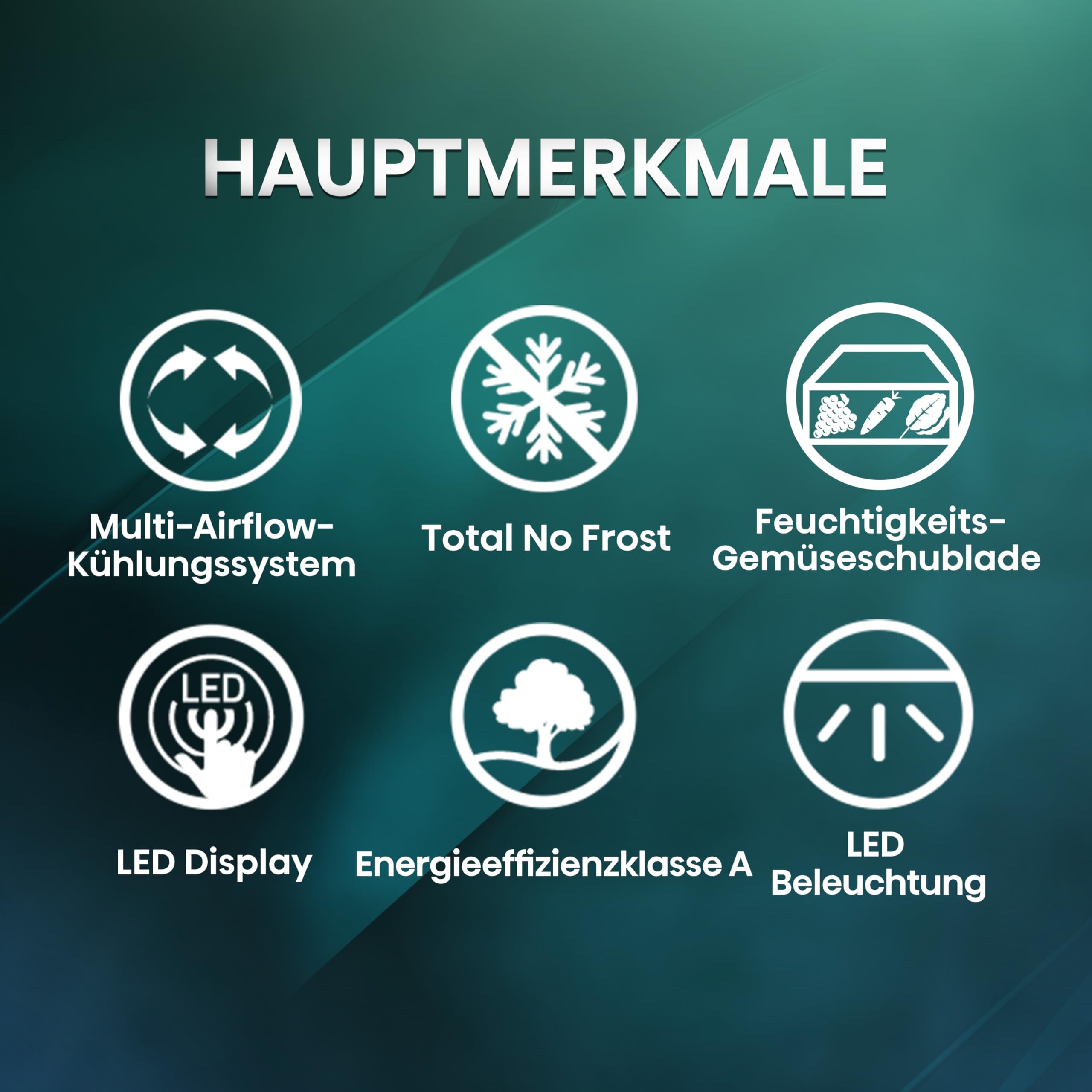 Hisense RB440N4AFA Kühl- Gefrierkombination/Total NoFrost/Multiflow 360°/ Flaschenhalter/Holiday Mode/FreshZone/(178+78)/ Essential/BxHxT: 59 – Bild 3