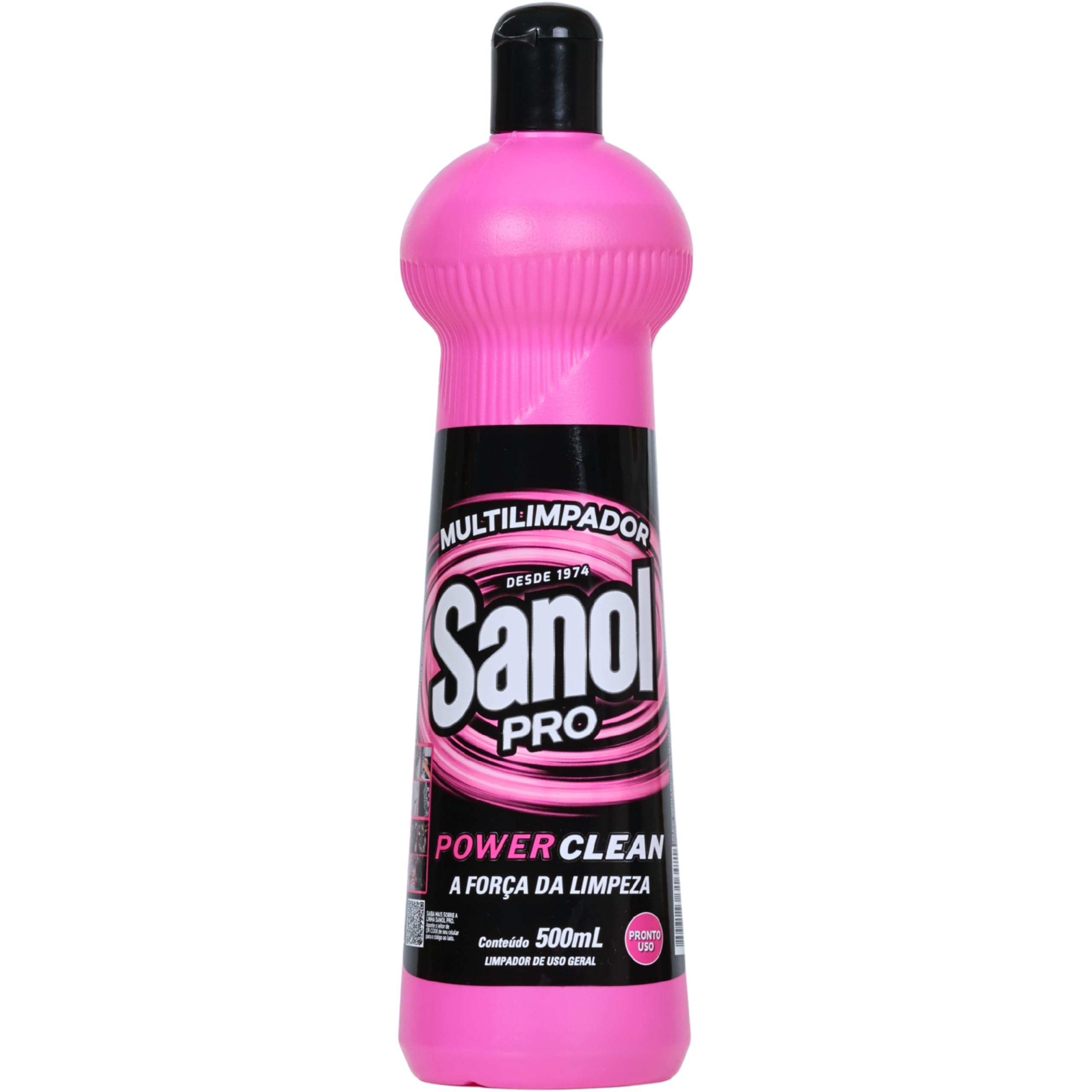 Sanol Pró, Multilimpador, Power Clean, Squeeze, 500ml, Rosa
