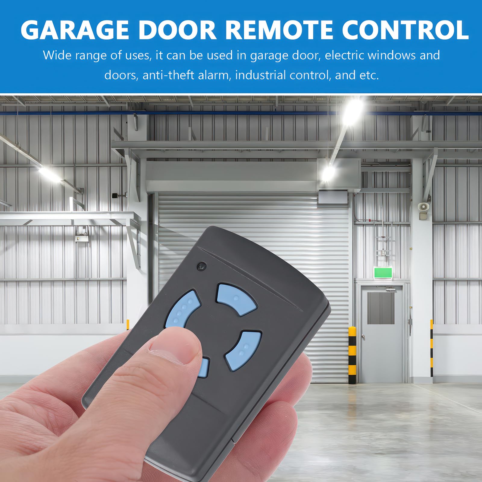 Lot de 2 télécommandes de porte de garage 868 MHz Miawtro - Compatible avec Hörmann Hsm4-868, Hsm2/Hs/Hse/Hsz Hsp/Hsd-868, ouvre-porte de garage - Télécommande pour porte de garage