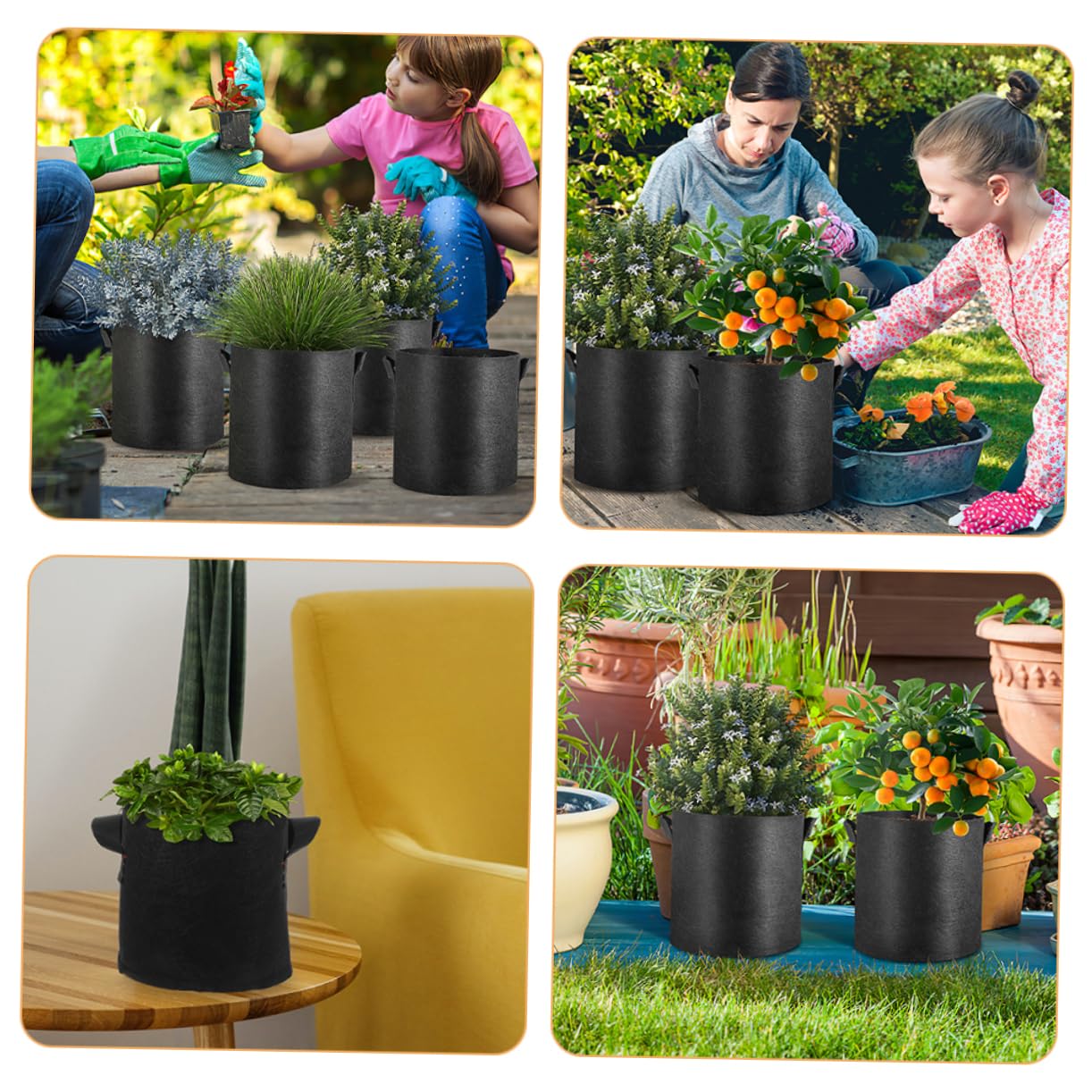 BESPORTBLE 32stücke Teiliges Pflanzsäcke Aus Vliesstoff Gallonen Atmungsaktiv Und Wiederverwendbar Für Blumen Gemüse Und Setzlinge Für Garten Und Landwirtschaftsanwendungen