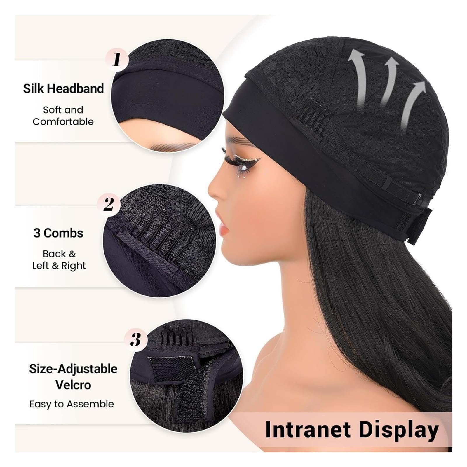 Parrucche Parrucche Capelli ricci da donna di media lunghezza