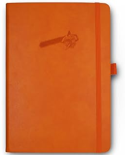Naruto Sasuke Red Anime Vegan Leather A5 Hardcover Journal | Dotted | Writing, Sketching, Drawing, Painting & Gift for Anime Fans