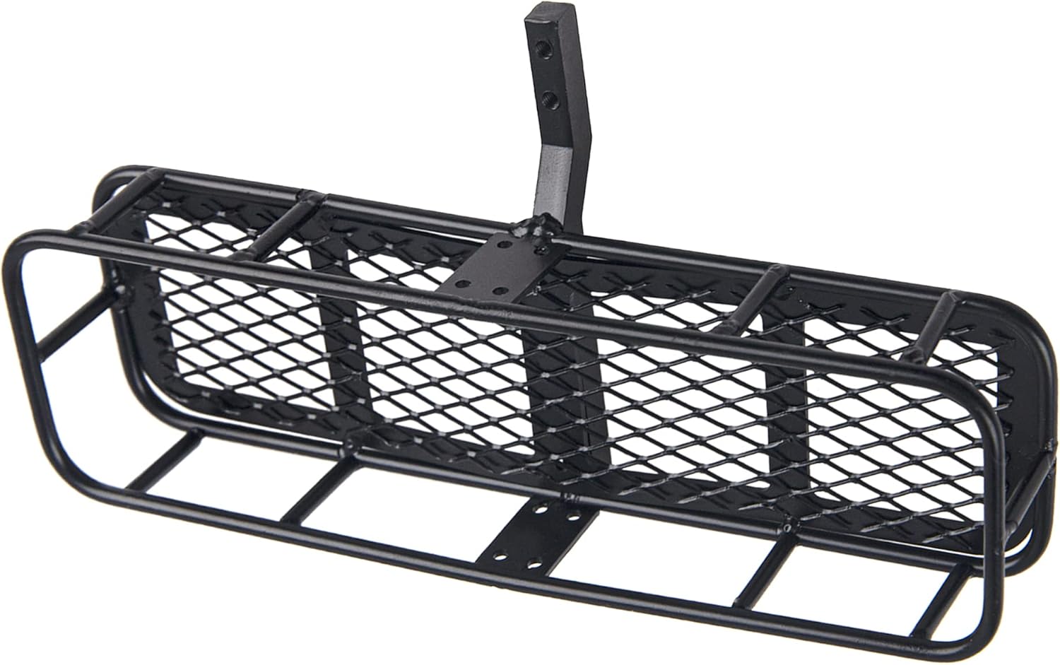 Metal 6.41"x1.92" RC Back Hitch Cargo Carrier Luggage Basket Rear Carrier Mount Trailer Compatible with RC4WD Traxxas TRX4 Axial SCX10 90046 SCX10 III D90 Redcat Gen7 1/10 RC Crawler Car
