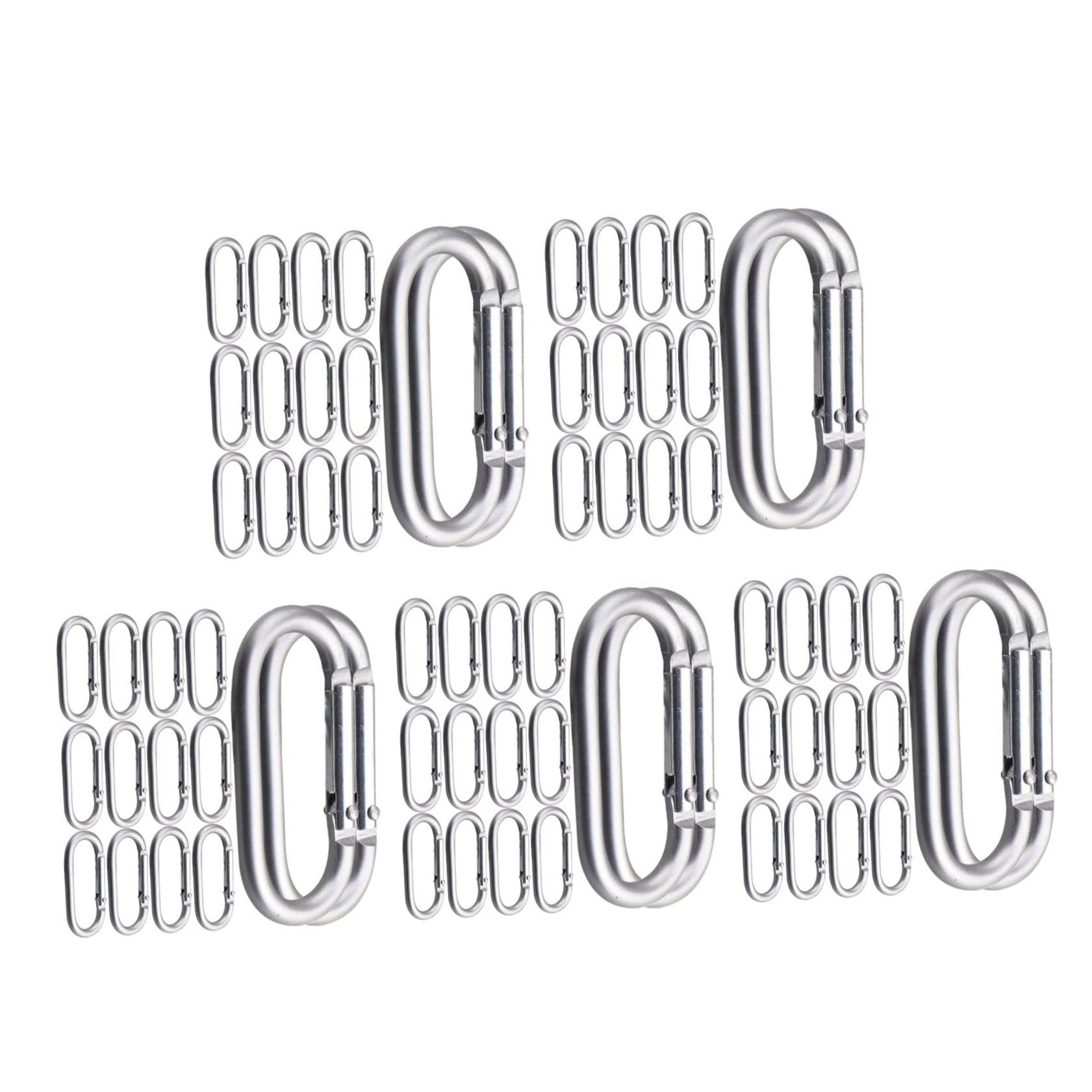 Toyvian Mosquetones Reutilizables De Aluminio para Mochilas Hebillas De para Camping Y Senderismo Clips De Y Accesorios De Almacenamiento