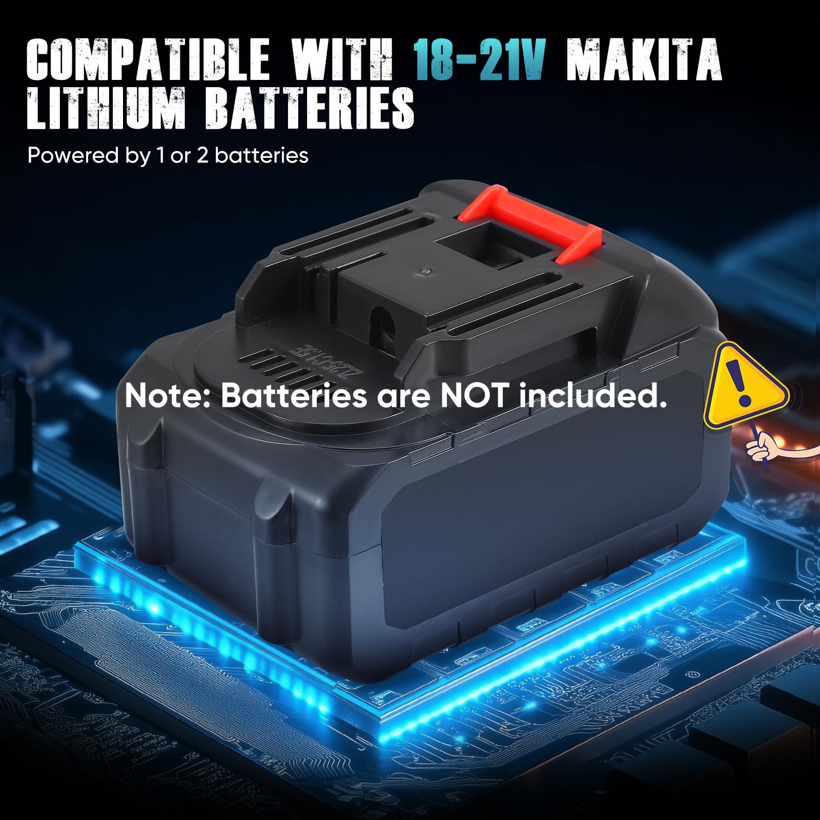 Mezclador de cemento 3100W, compatible con batería de 18-21V (sin batería) Mezcladora de pintura, Mezclador para Malta de 6 velocidades, para Mezclar pintura, mortero, Forraje, Hormigón