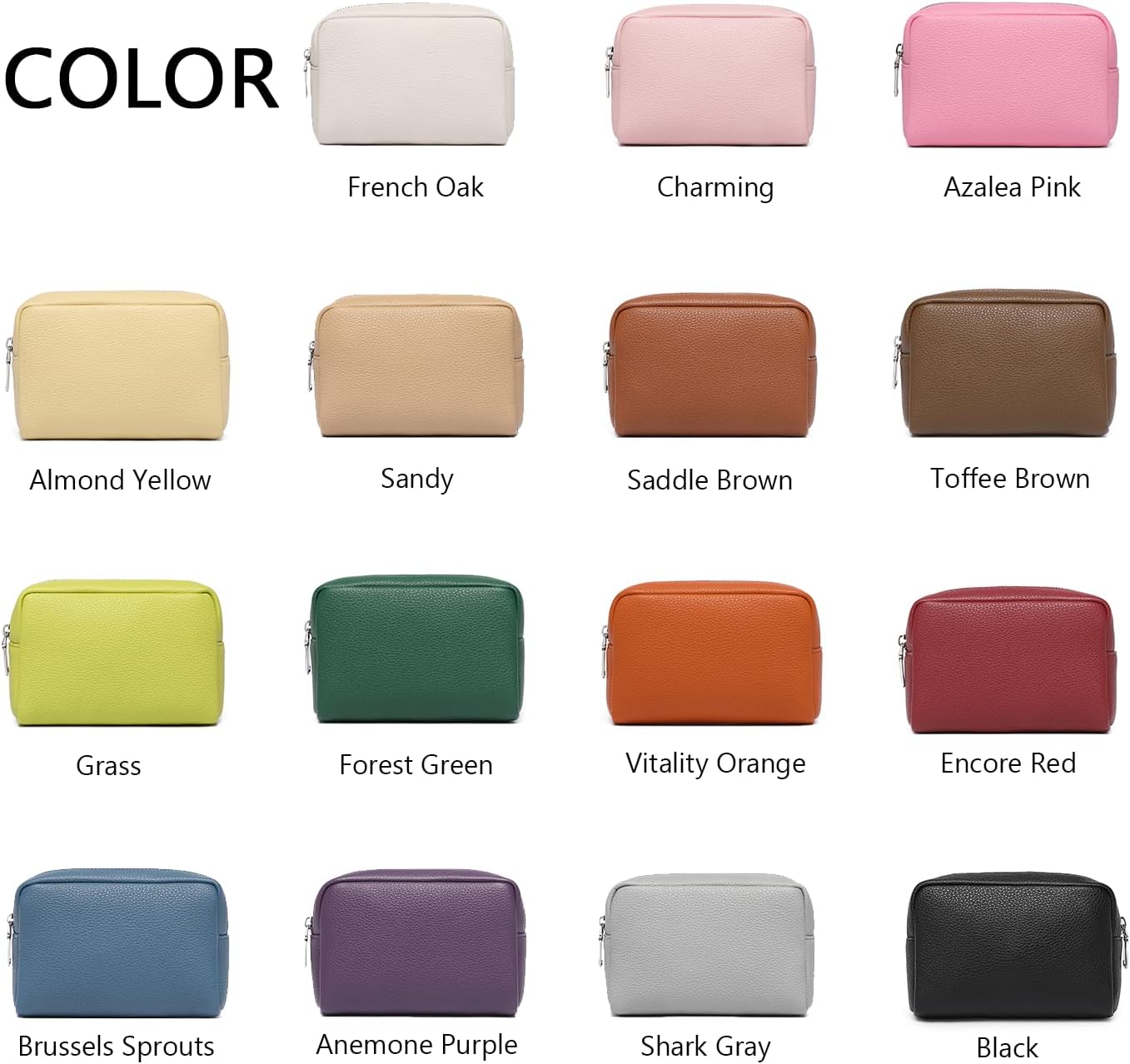 Makeup Bag Large Capacity Women's Classic Black Wash Bag Adjustable Partition Wash Brush and Cosmetic Carrying Bag (PU/Encore Red) - Image 3