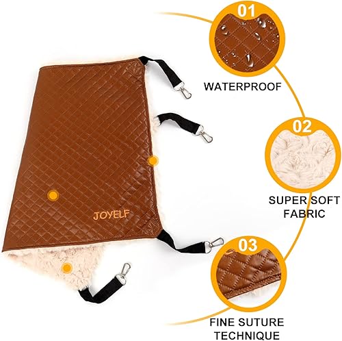 Miniatura 4 de JOYELF Hamaca para gatos, hamaca reversible tamaño mediano, cama suave para gatitos, hurones, cachorros o mascotas pequeñas