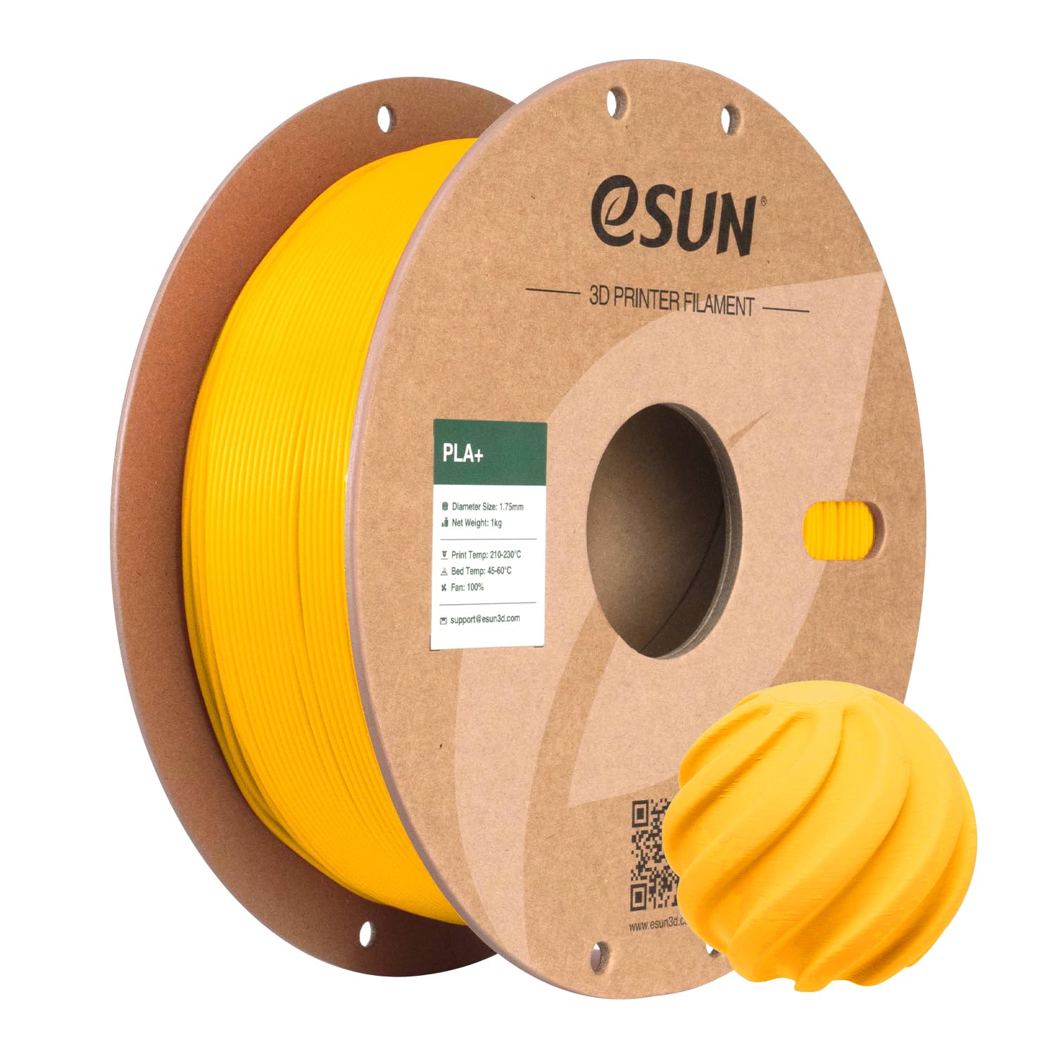 3D Printing filament PLA PRO PLUS Spool 1.75mm 1KG Dimensional Accuracy +/- 0.05mm for 3D Printers,Gold