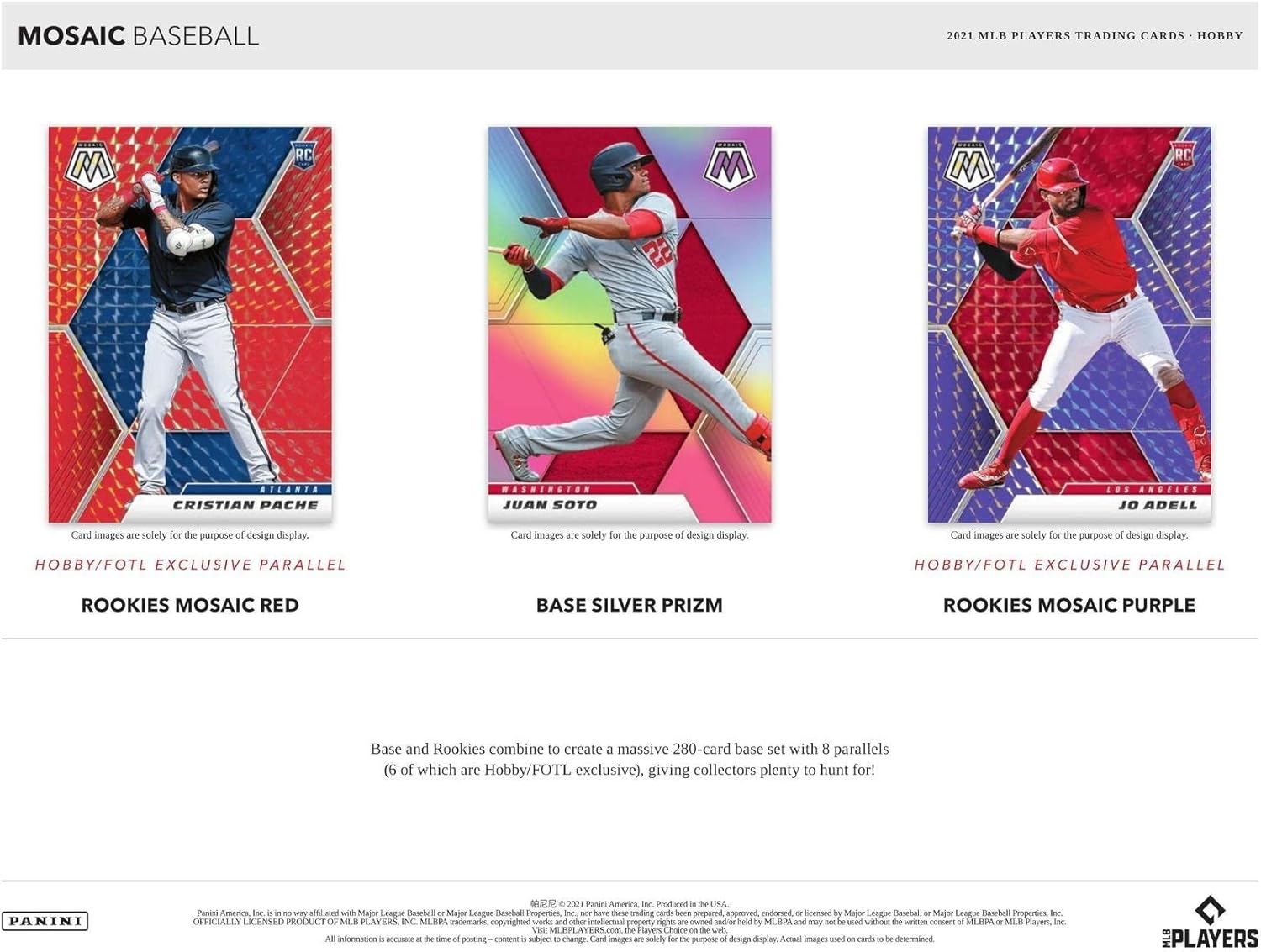 2021 Panini Mosaic Baseball HOBBY box (10 pks/bx)