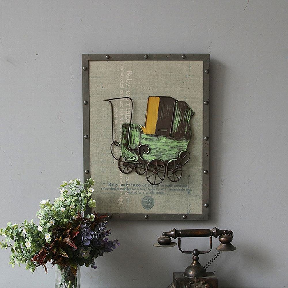 Peinture murale industrielle en fer et bois ZSH pour creer un decor de cafe loft