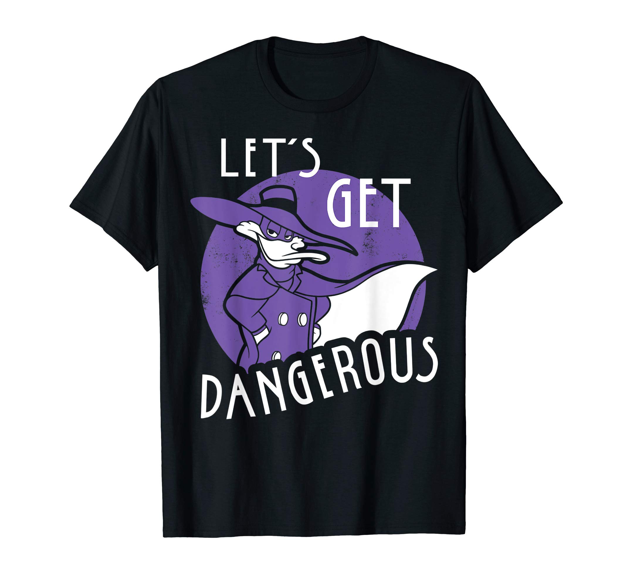 Disney Darkwing Duck Let's Get Dangerous Retro Circle Pose T-ShirtOEKO-TEX STANDARD 100