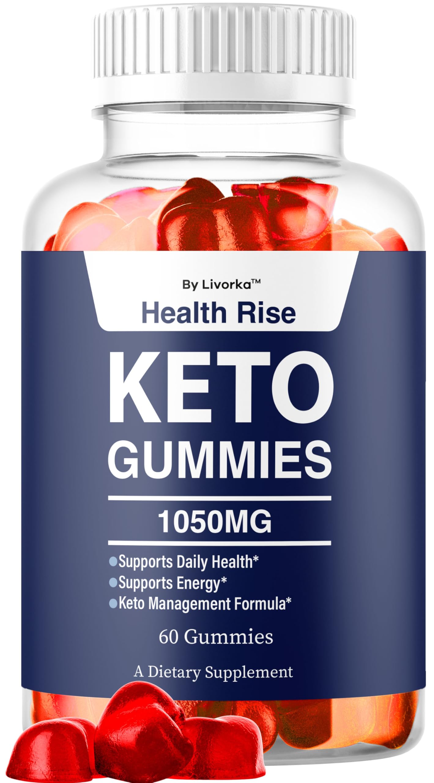 LIVORKA Health Rise Keto ACV Gummies, Health Rise Keto ACV Gummy 1050MG, HealthRise Apple Cider Vinegar Support Formula Overall Health & Wellness,